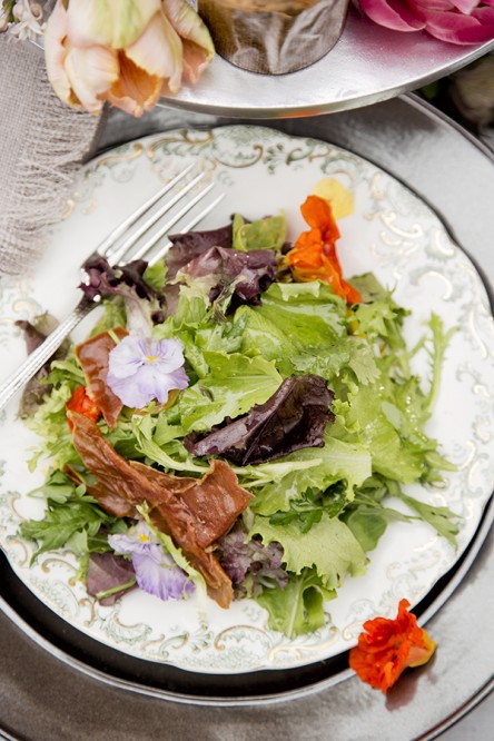 Edible Flower Salad (Libbie Summers and Chia Chong)