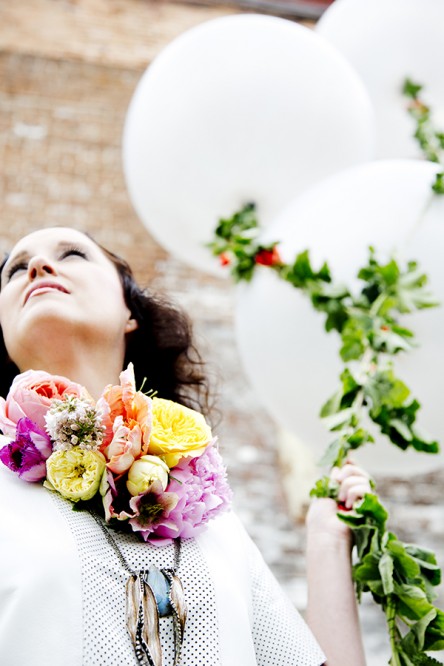 Flower Necklace by Ashley Bailey