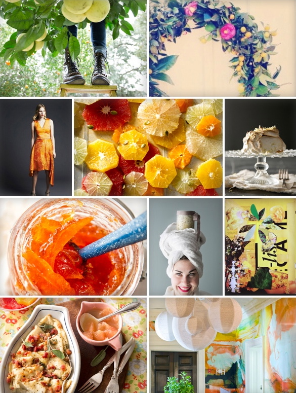 Grapefruit Inspiration (Libbie Summers, Chia Chong, katherine sandoz, ashley bailey, brooke atwood, holly phillips and brenda anderson for Salted and Styled)