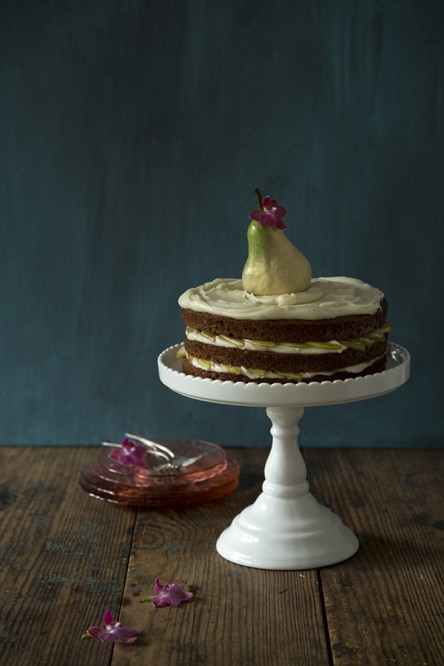 Naked Pear Cake with Ginger Frosting (Libbie Summers and Chia Chong for Salted and Styled)