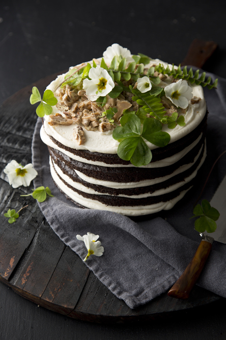Good and Evil Chocolate Layer Cake (Libbie Summers and Chia Chong for BAILEYS® Coffee Creamers Original Irish Cream)